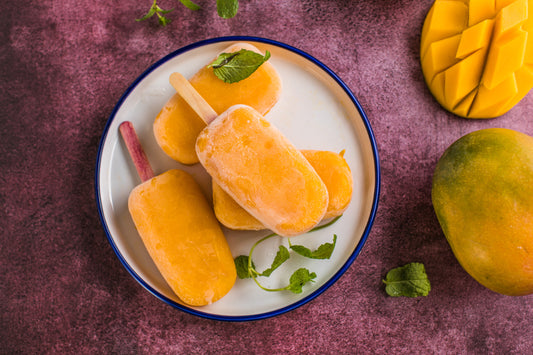 Mango Coconut Ice Lollies